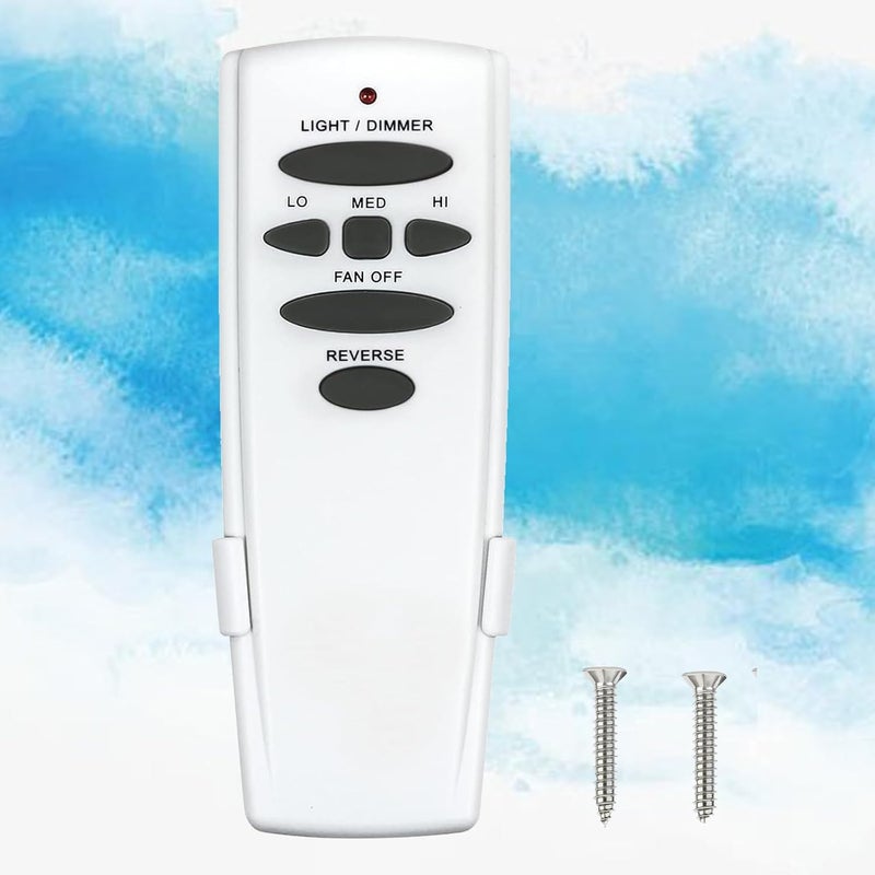 CeilingBreeze Ceiling Fan Remote Replacement - Reverse, 3-Speed & Light Dimmer for Hampton Bay/Hunter/Harbor Breeze 303.9MHz, Wall Mount Included (Compatible with UC7078T/CHQ8BT7078T/CHQ7078T, Remote Only) - Image 1